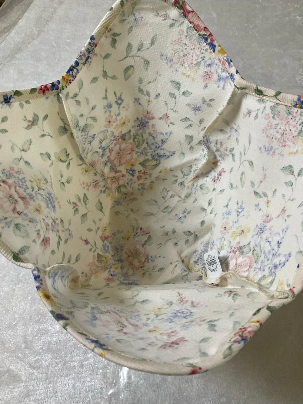 Longaberger 9” Bowl Spring Floral Basket Liner